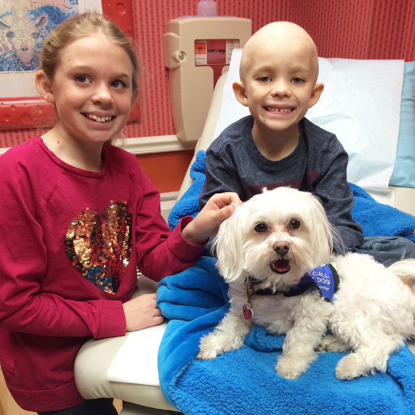 Tony Stewart Foundation Accelerator Grant brings more Dogs On Call to Pediatrics